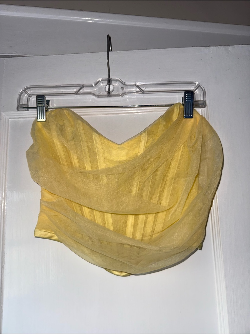 Women's Strappless Tulle Bustier Top